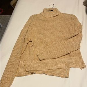 White/Orange Turtleneck